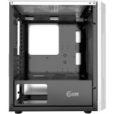 Datoru korpuss Powercase Mistral Micro Z3W Mesh LED White (CMIMZW-L3)