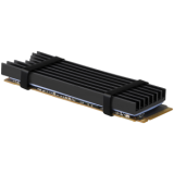 AXAGON CLR-M2L6 passive - M.2 SSD, 80mm SSD, ALU body, silicone thermal pads, height 6mm