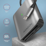 USB zibatmiņa Aluminum high-speed USB-C 3.2 Gen 1 memory card reader. 3 slots, UHS-II. (CRE-S3C)