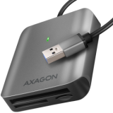 USB zibatmiņa Axagon Aluminum high-speed USB-A 3.2 Gen 1 memory card reader. 3 slots, UHS-II. (CRE-S3)