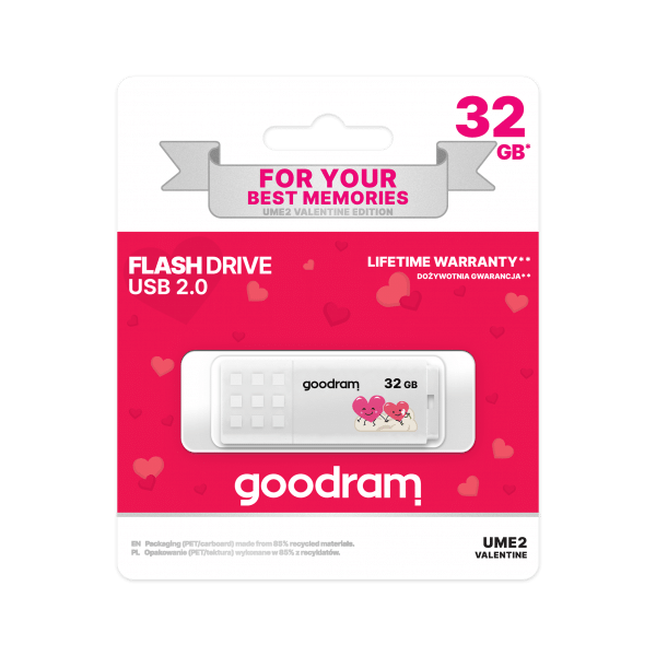 USB zibatmiņa Goodram 32GB Valentine (TGD-UCU20320R0R11-V)