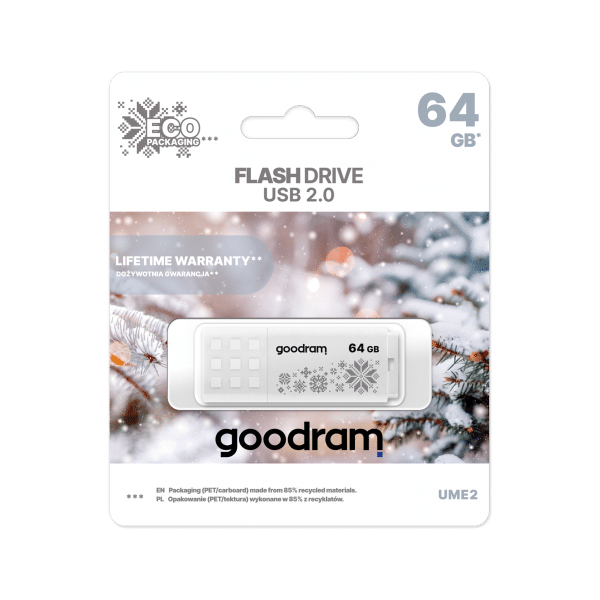 USB zibatmiņa Goodram USB 2.0 64GB Winter Edition ( TGD-UME20640WOR11-WI)