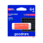 USB zibatmiņa Goodram USB 3.0 64GB Orange ( TGD-UME30640O0R11)