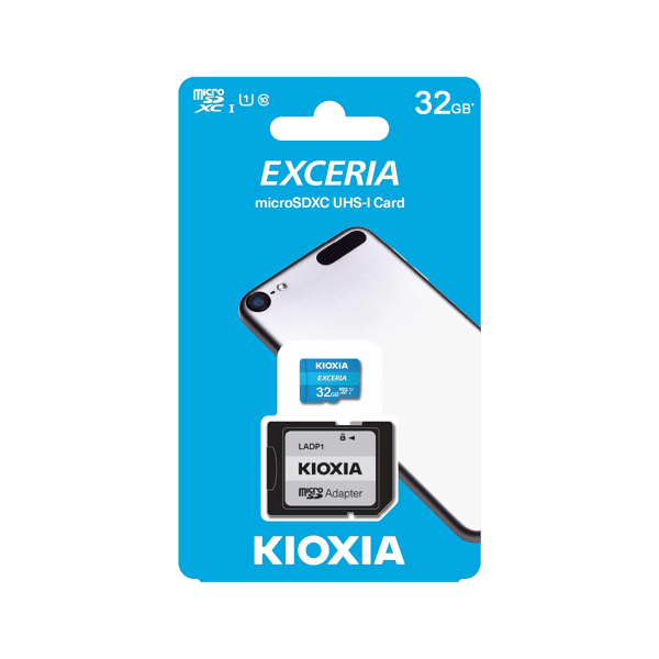 Atmiņas karte Kioxia microSD 32 GB UHS-I U1+ Adapter (KIO-LMEX1L032GG2)