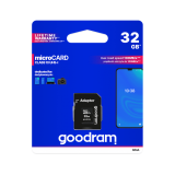 Atmiņas kartes Goodram microSD 32GB UHS-I + Adapter (TGD-M1AA0320R12)