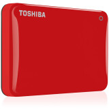 Ārējie cietie diski un SSD HDD External TOSHIBA Canvio Connect II (2.5", 1TB, USB 3.0/ 2.0) red (HDTC810ER3AA)