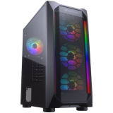 Datoru korpuss COUGAR | MX410 Mesh -G RGB | PC Case | Mid Tower (CGR-5VM6B-MESH-G-RGB)