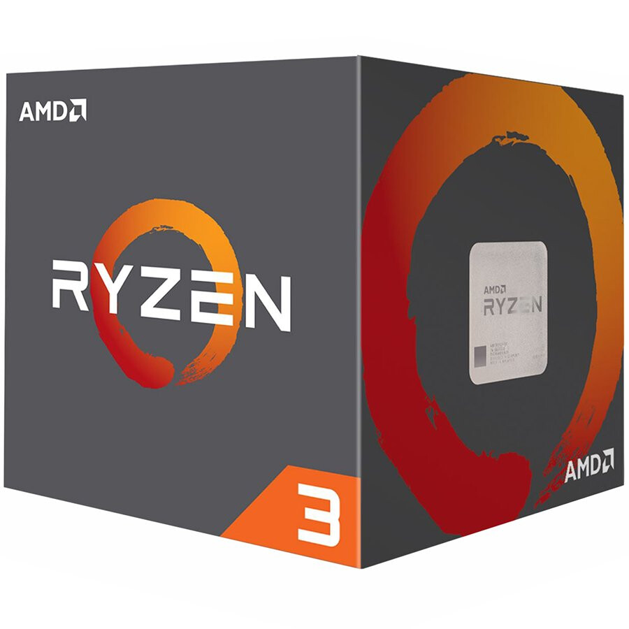 Procesors AMD CPU Desktop Ryzen 3 4C/4T 1200 (3.1/3.4GHz Boost,10MB,65W,AM4) box, with Wraith Stealth cooler - YD1200BBAFBOX