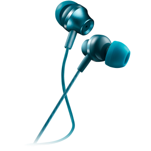 Austiņas Earphones Canyon SEP-3 Mic 1.2m Blue Green - CNS-CEP3BG - foto 3