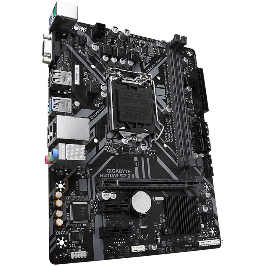 Pamatplate Gigabyte MB Desktop H310 - GA-H310M_S2_2.0 - foto 2