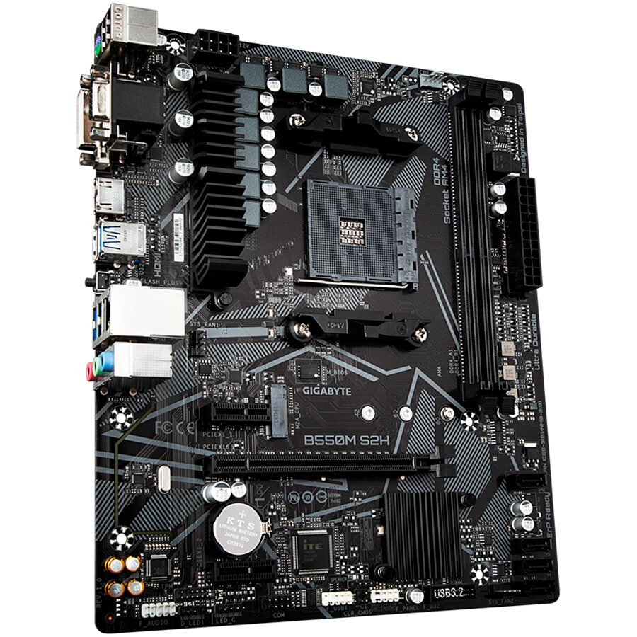 Pamatplate Gigabyte B550M S2H AMD B550, 2xDDR4 - B550M_S2H - foto 2
