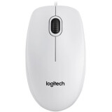Pele Logitech B100 Corded Mouse - WHITE (910-003360)