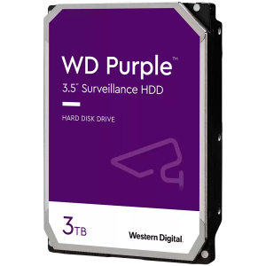 HDD AV WD Purple (3.5'', 3TB, 64MB, 5400 RPM, SATA 6 Gb/s) - WD30PURZ