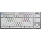 Tastatūra LOGITECH G915 TKL LIGHTSPEED Wireless Mechanical Gaming Keyboard - WHITE - US INT'L - TACTILE (920-009664)
