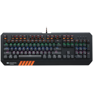 Tastatūra CANYON Hazard GK-6 Black ENG/RU (CND-SKB6-US) - foto 3