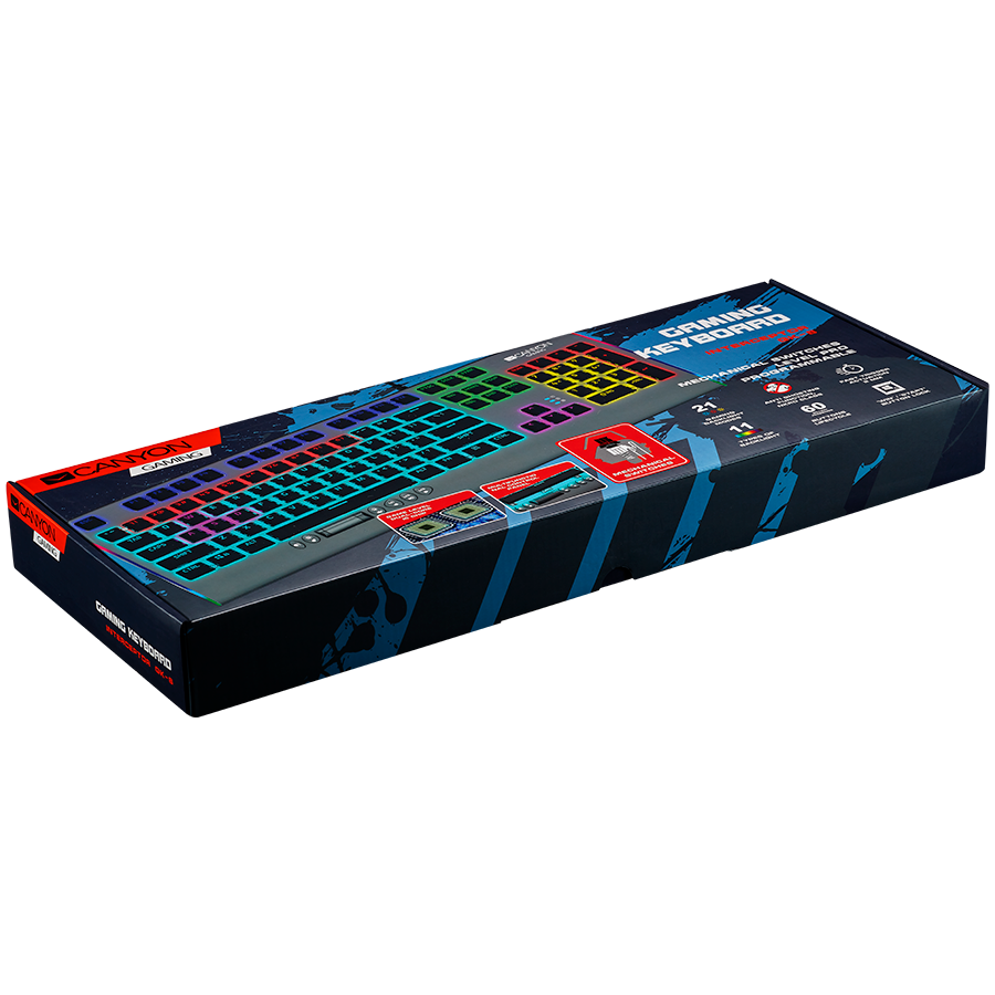 Tastatūra CANYON Interceptor GK-8 - CND-SKB8-RU
