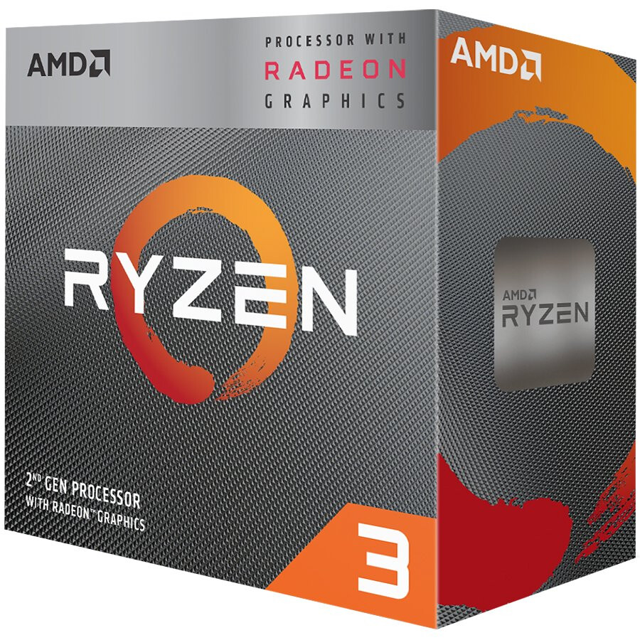 Procesors AMD CPU Desktop Ryzen 3 4C/4T 1200 (3.1/3.4GHz Boost,10MB,65W,AM4) box, with Wraith Stealth cooler - YD1200BBAEBOX