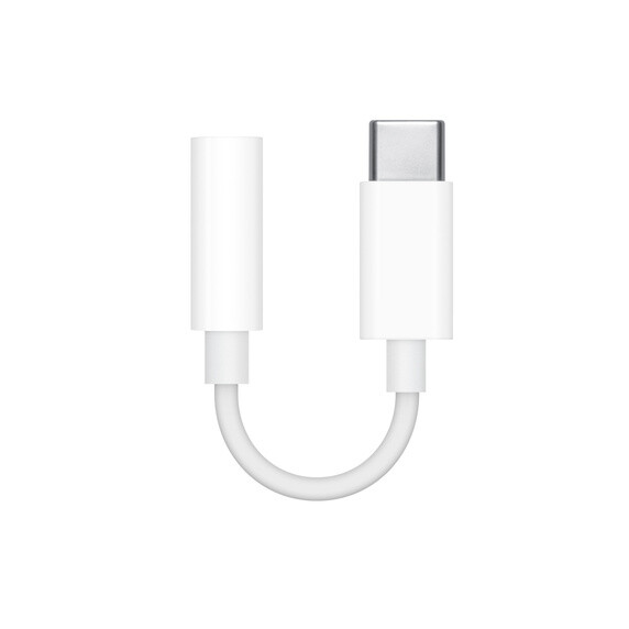 Apple USB-C to 3.5 mm Headphone Jack Adapter, Model A2155 (MU7E2ZM/A)