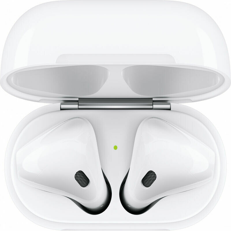 Austiņas Apple AirPods (2nd generation) with Charging Case, Model: A2032, A2031, A1602 (MV7N2_ELL)