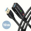 Axagon Active extension USB 3.2 Gen 1 A-M > A-F cable, 10 m long. Power supply option. (ADR-310)