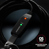 Axagon ADR-215 Active extension USB 2.0 A-M > A-F cable, 15 m long. Power supply option (ADR-215)