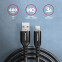 Axagon Data and charging USB 2.0 3A. Black braided. (BUCM-AM15AB) - foto 4