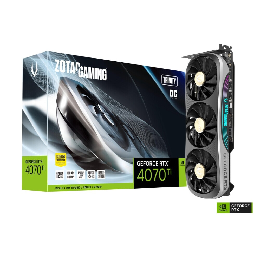Carte graphique ZOTAC GeForce GAMING RTX 4070Ti Trinity OC 12GB GDDR6X (ZT-D40710Q-10P)