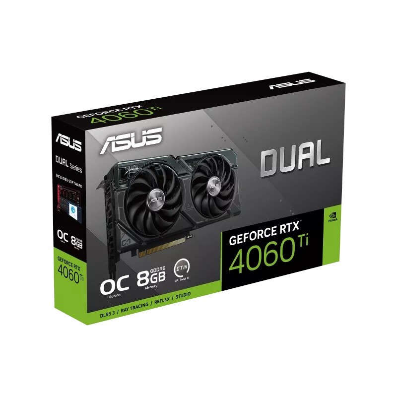 Videokarte ASUS DUAL RTX4060 Ti OC 8GB - 90YV0J40-M0NA00