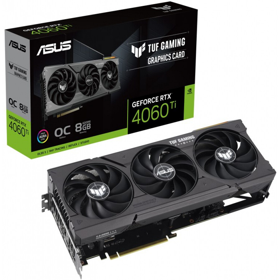 Video card ASUS TUF GAMING RTX4060 Ti OC 8GB GDDR6 (90YV0J50-M0NA00)