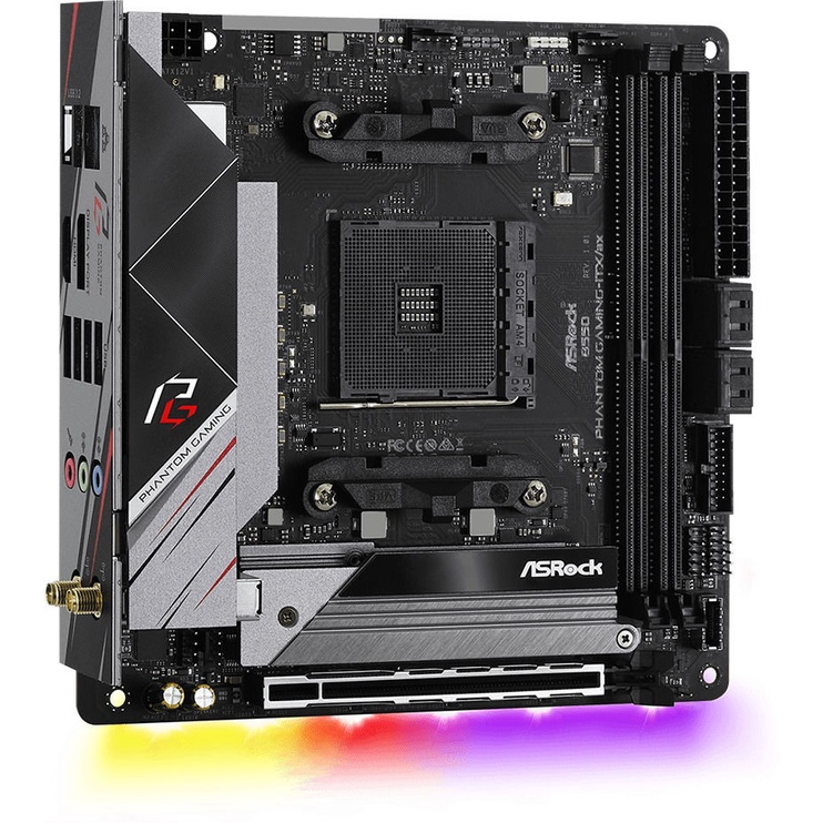 Pamatplate ASROCK B550 Phantom Gaming(B550 PHANTOM GAMING-ITX/AX) - foto 2
