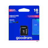 Memory card GOODRAM 16GB MICRO CARD cl 10 UHS I + adapter (M1AA-0160R12)