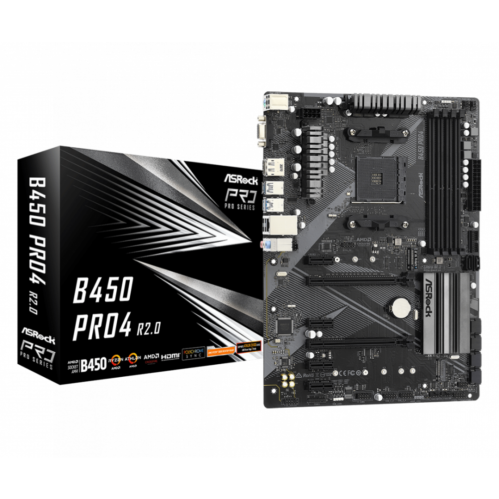 Motherboard ASROCK B450 PRO4 R2.0 (B450 PRO4 R2.0)