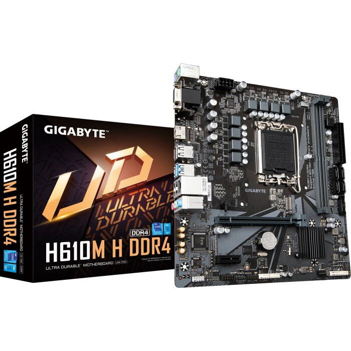 Pamatplate GIGABYTE H610M H LGA1700 DDR5 Micro ATX (H610M H)