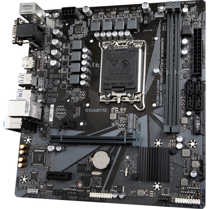 Pamatplate GIGABYTE H610M H LGA1700 DDR5 Micro ATX (H610M H) - foto 2