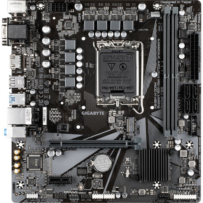 Pamatplate GIGABYTE H610M H LGA1700 DDR5 Micro ATX (H610M H) - foto 3