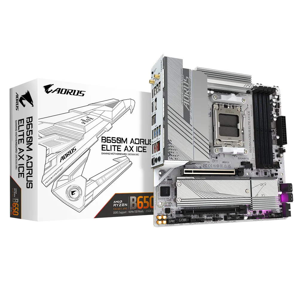 Pamatplate GIGABYTE B650M A ELITE AX ICE - foto 3