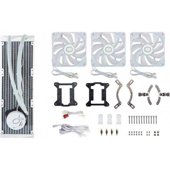 Ūdens dzesētājs COOLER MASTER Masterliquid 360L Core WH (MLW-D36M-A18PZ-RW) - foto 6