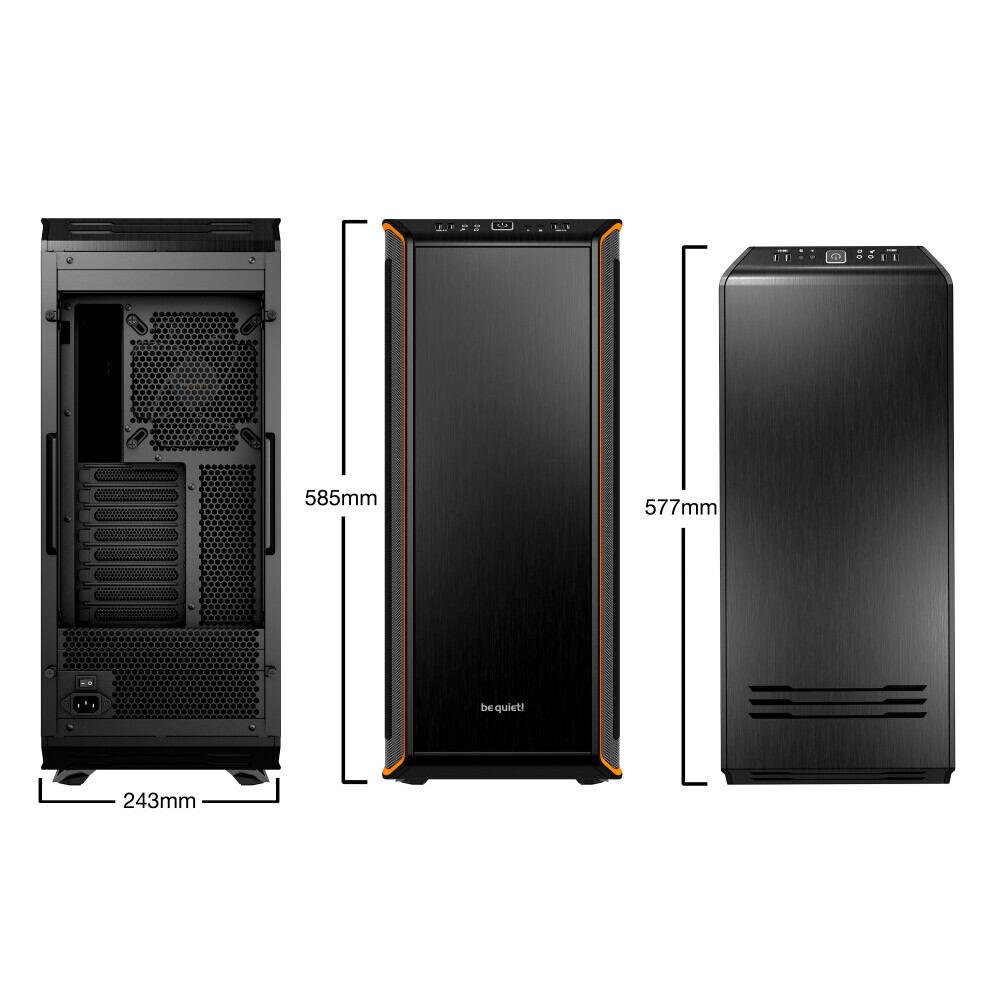 Datoru korpuss BE QUIET Dark Base 900 orange (BG010) - foto 2