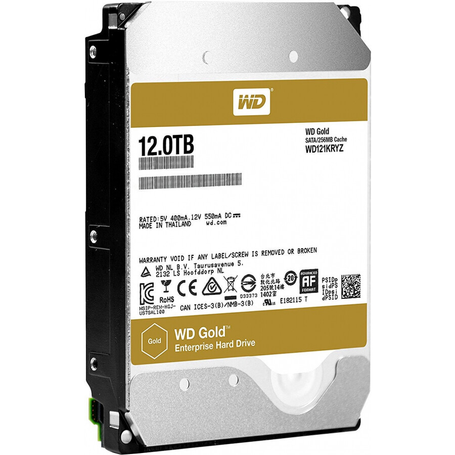 Cietais disks WD Gold 12TB sATA 6Gb/s 512e (WD121KRYZ) - foto 2