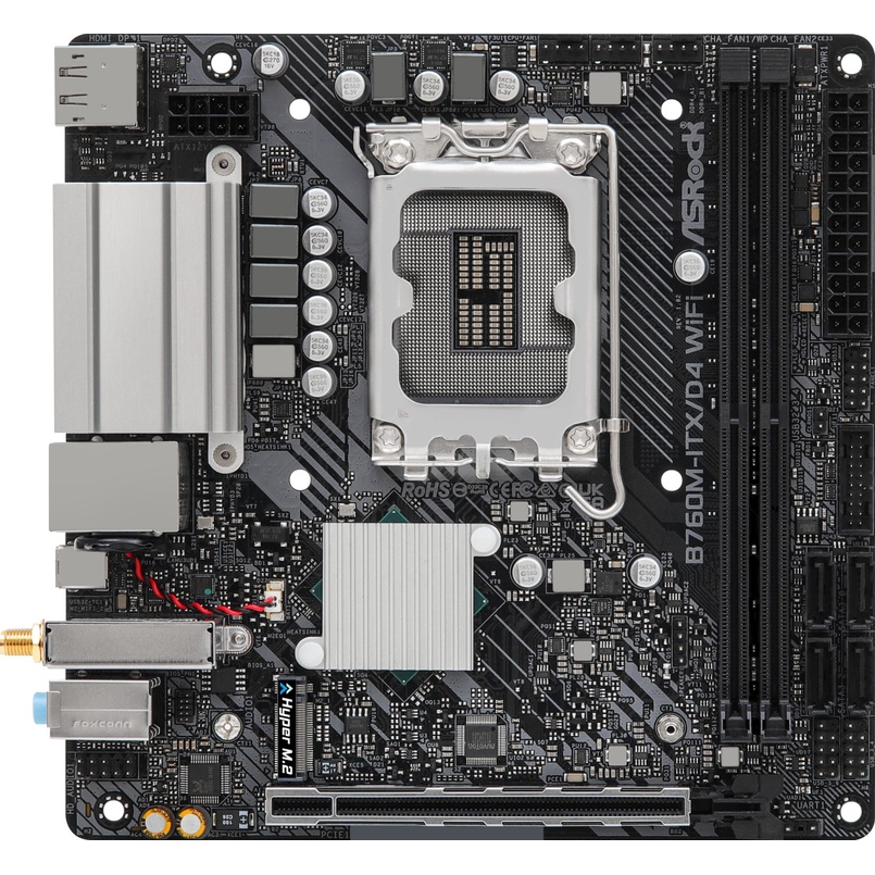 Pamatplate ASROCK B760M-ITX/D4 WIFI(B760M-ITX/D4 WIFI)