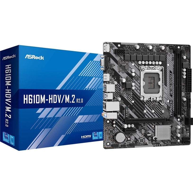 Pamatplate ASROCK H610M-HDV/M.2 R2.0(H610M-HDV/M.2 R2.0)