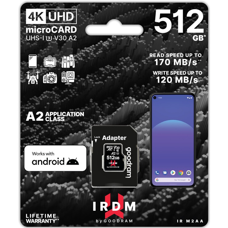Atmiņas kartes GOODRAM IRDM 512GB (IR-M2AA-5120R12) - foto 2