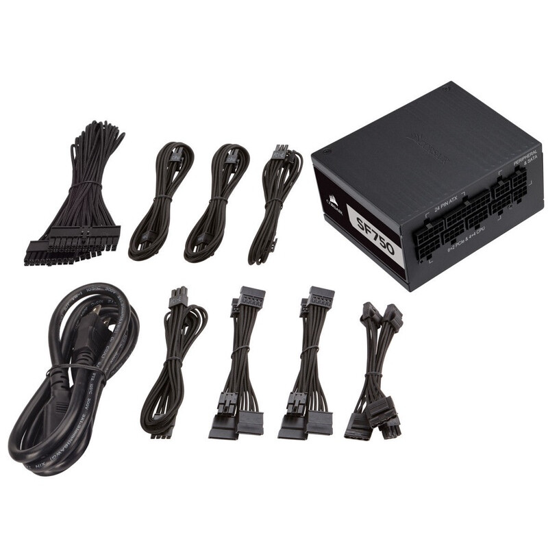 Barošanas bloks CORSAIR SF Series SF750 Power Supply (CP-9020186-EU) - foto 9