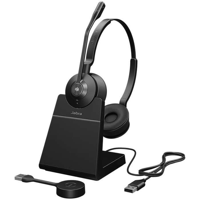 Austiņas JABRA Engage 55Stereo USB-C MS Stand (9559-475-111) - foto 2