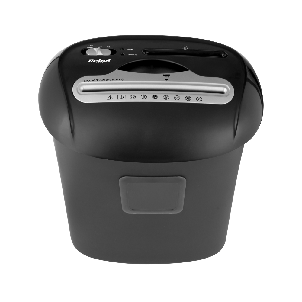 Papīra smalcinātājs (šrederis) REBEL documents, cards, CDs with a 21 L (URZ0986) - foto 3