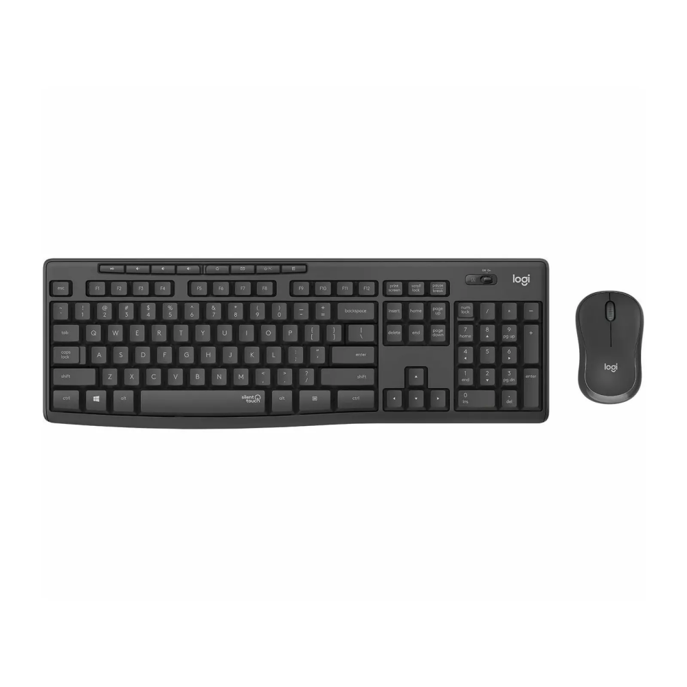 Tastatūra + pele Logitech MK295 Silent Wireless Combo Graphite (920-009807)