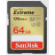 Atmiņas kartes SanDisk Extreme PLUS 64GB SDXC Memory Card - SDSDXW2-064G-GNCIN