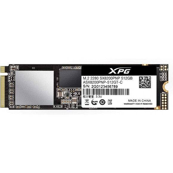 SSD ADATA XPG SX8200 PRO 512GB M.2 PCIE (ASX8200PNP-512GT-C)