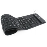 Tastatūra GEMBIRD KB-109F-B Flexible (KB-109F-B)