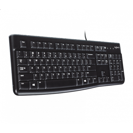 Tastatūra LOGI K120 Corded Black ENG (920-002479) - foto 3